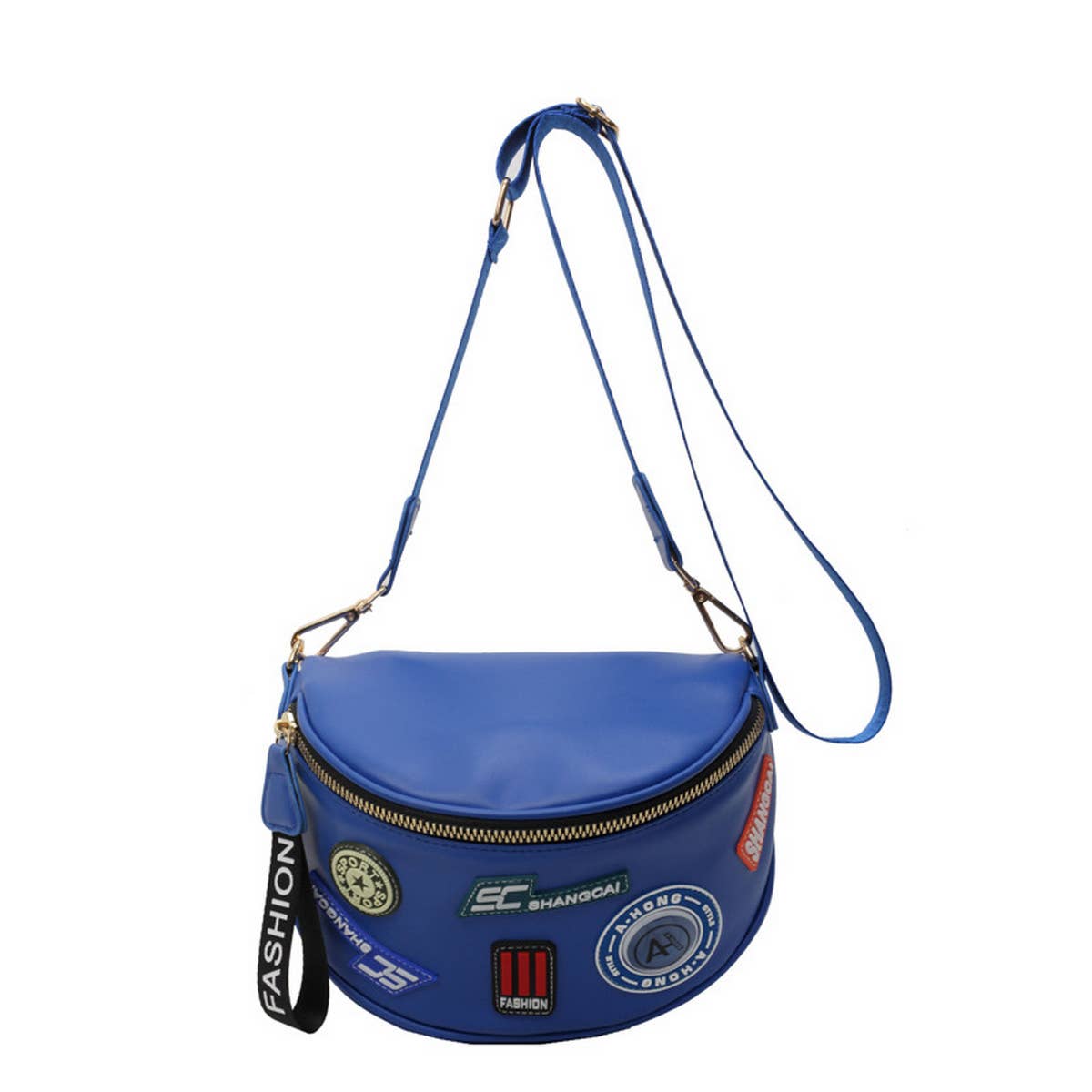 WIDE LETTER SHOULDER BELT BAG CROSSBODY BAG_CWAB2069