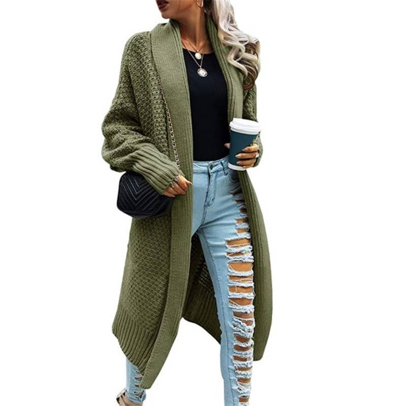 LONG CARDIGAN BATSLEEVE SWEATER COAT