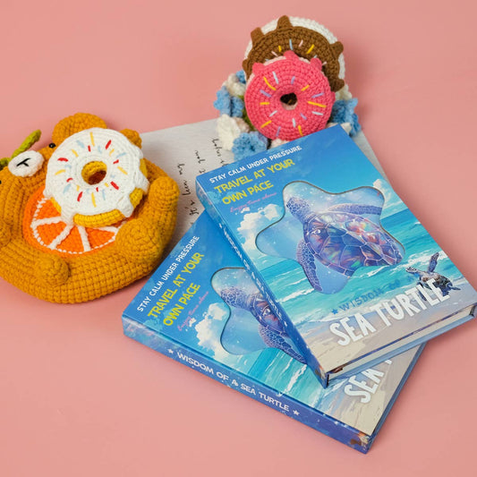 BLUE WAVE TURTLE COVER HARD SHELL NOTEBOOK_CWMM1849