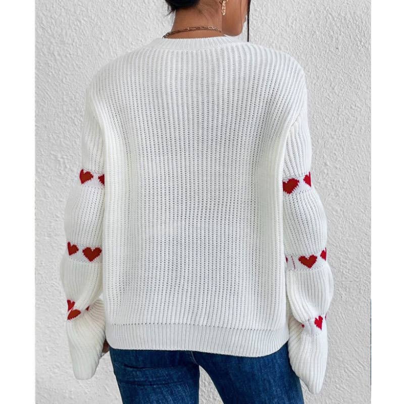 LONG SLEEVE STRIPED PULLOVER CREW-NECK SWEATER