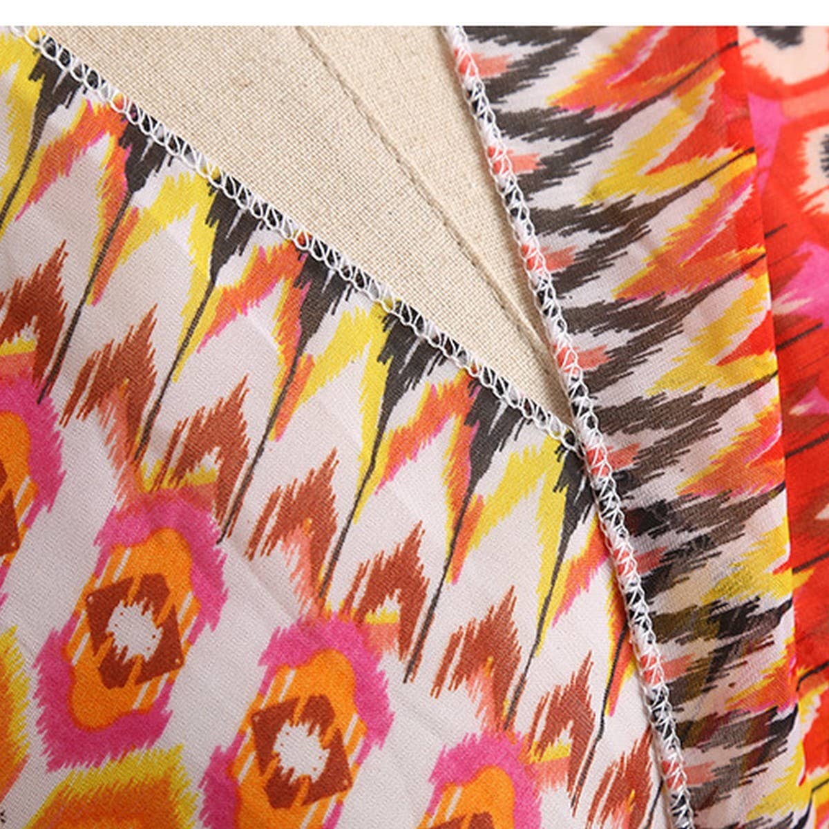 GEOMETRIC PRINTED KIMONOS,SUMMER CARDIGAN