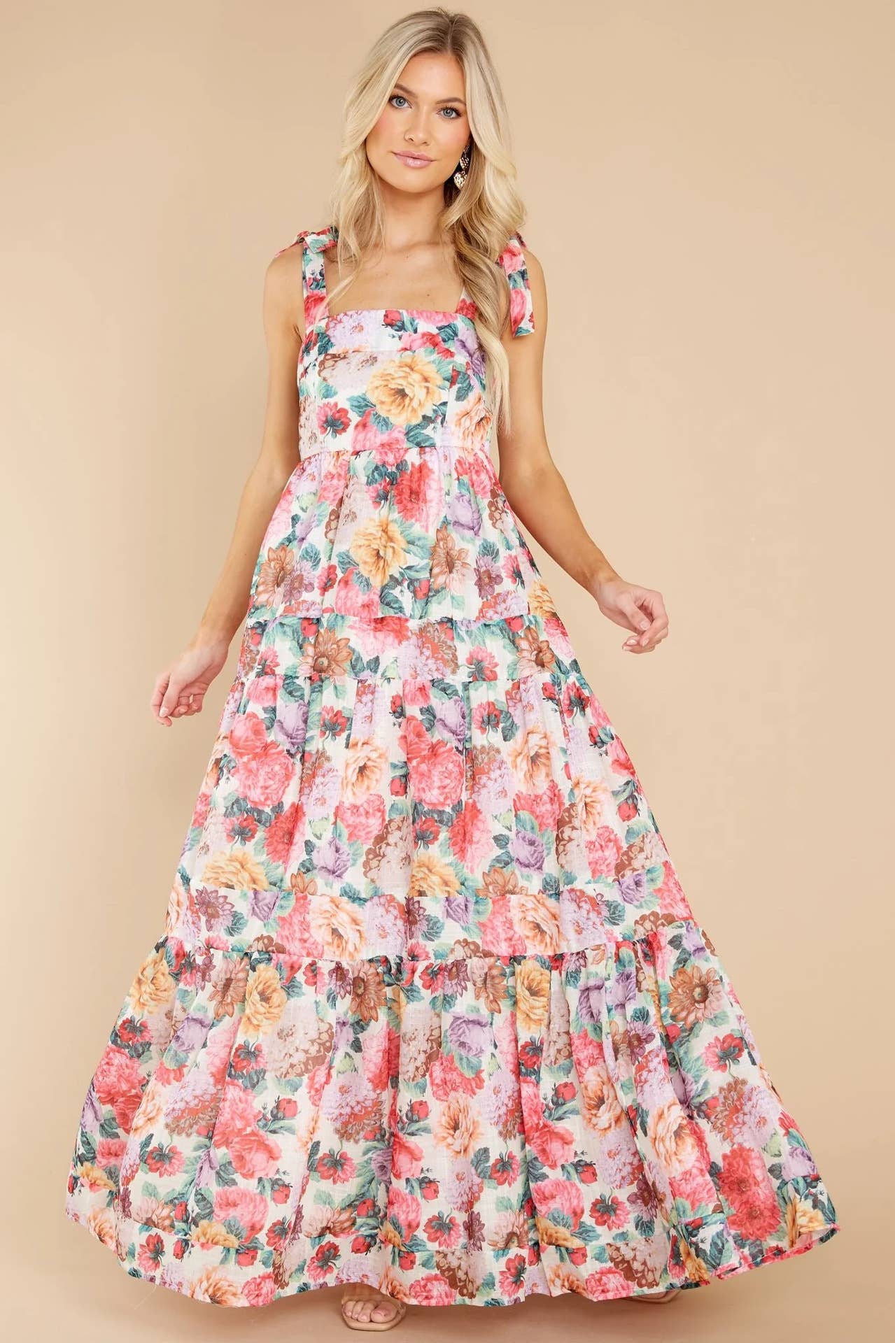 Fashion casual one-shoulder floral halter dress