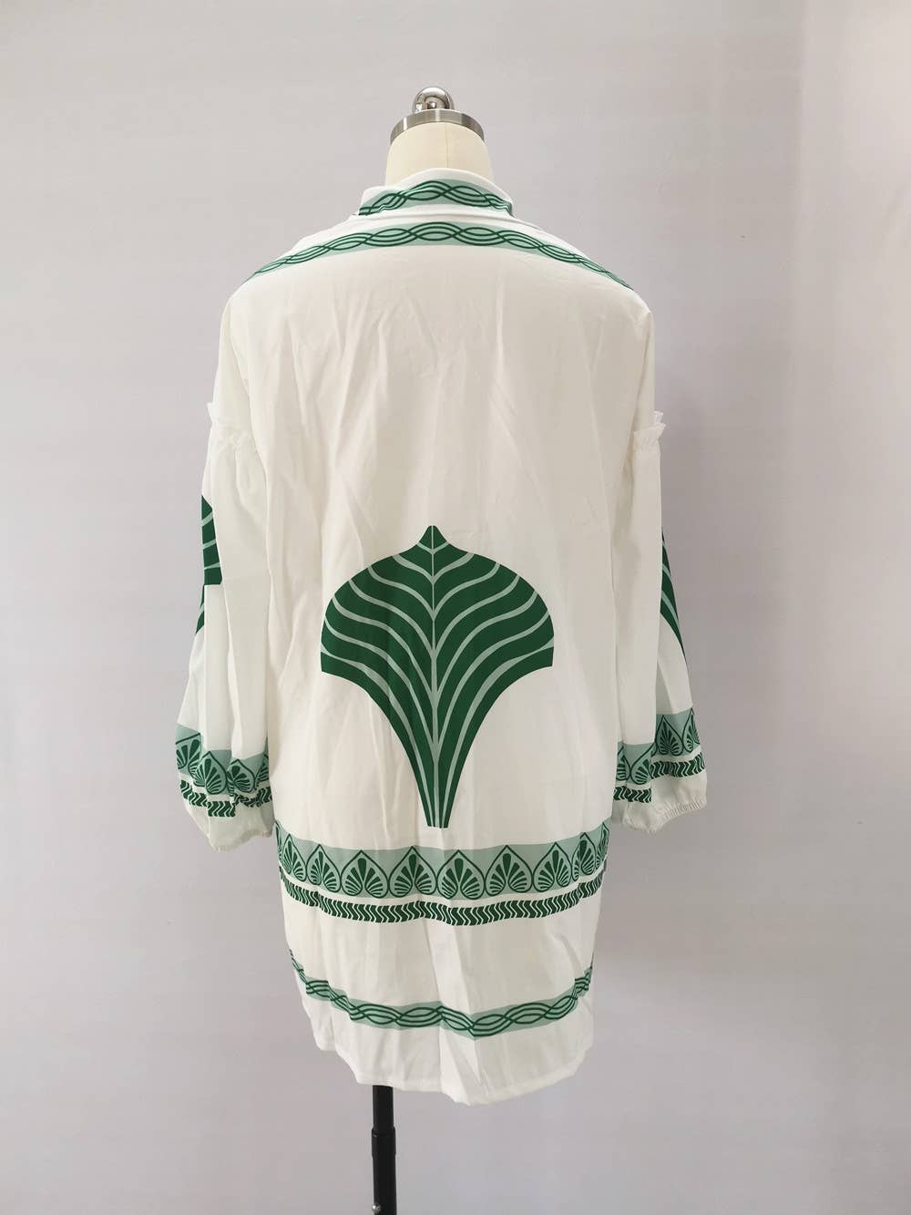 LOOSE HOLIDAY V-NECK CASUAL LONG SHIRT DRESS