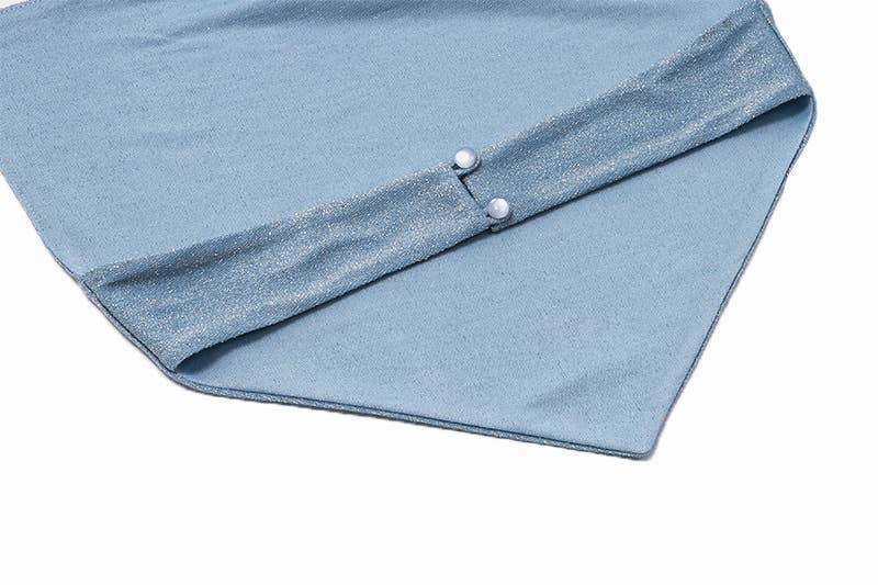 Sparkling diamond halter top,slim-fit vest