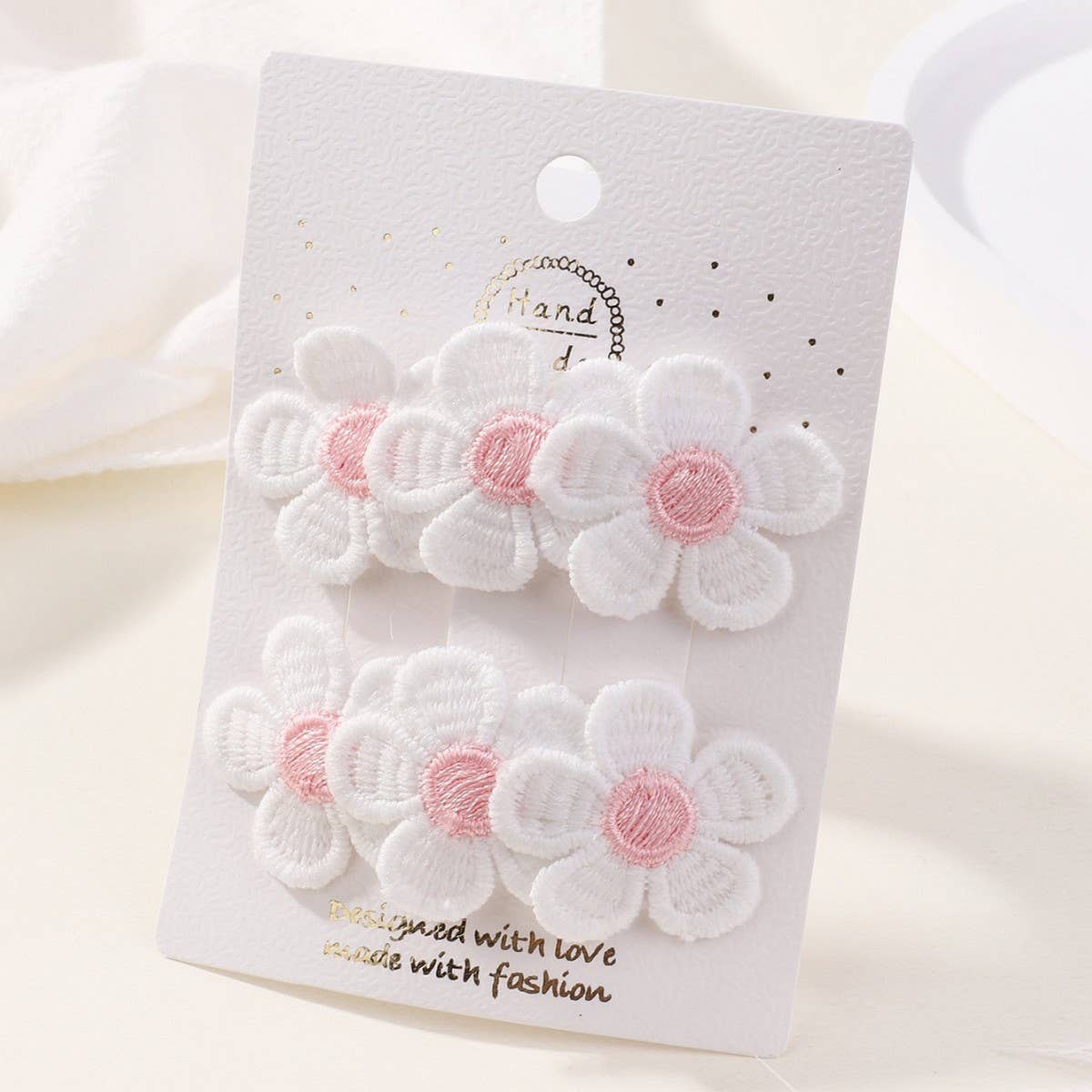 Baby Fabric Bow BB Clip Set ??Gentle on Hair_CWAHA6713