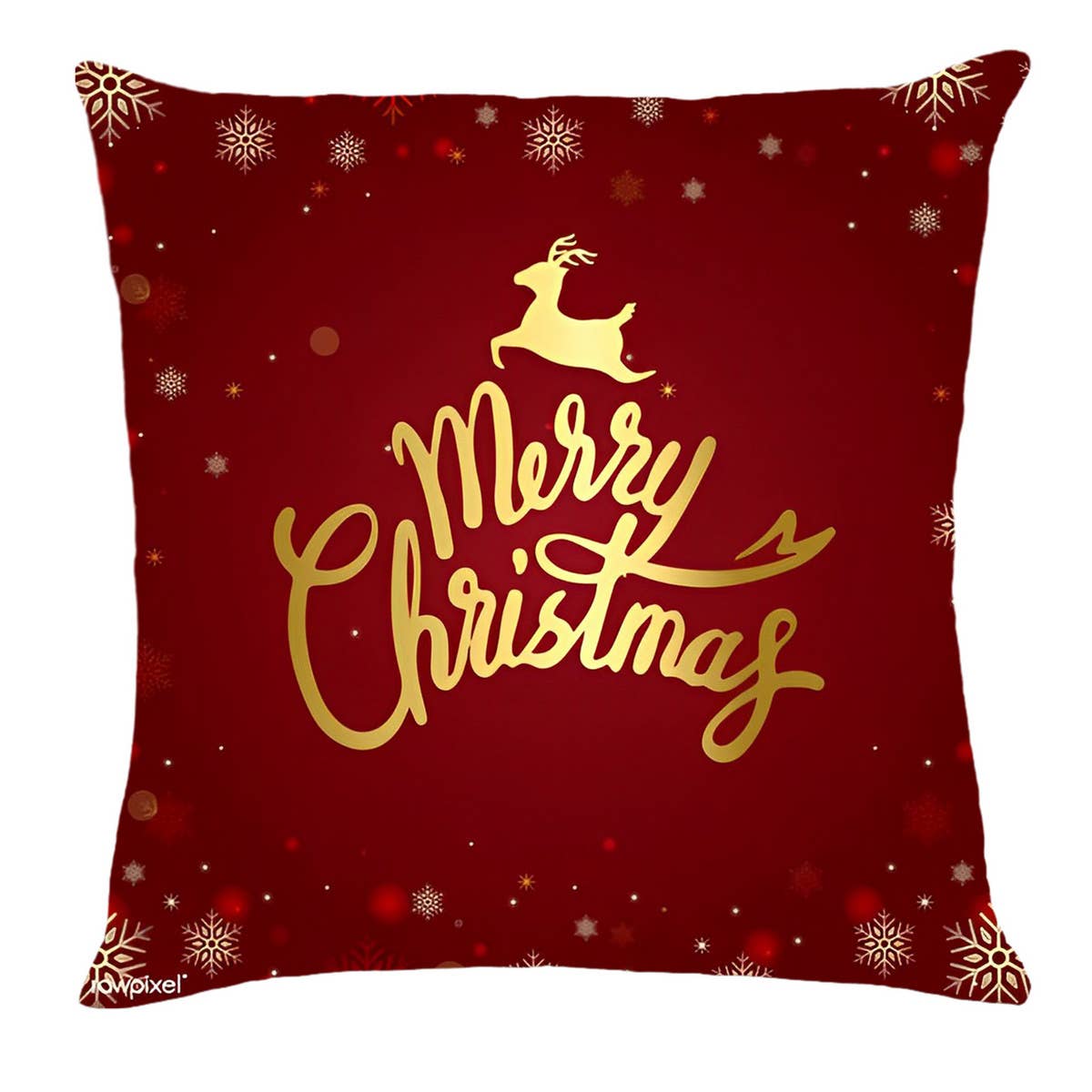 PRINTED VALENTINE'S DAY SNOWFLAKE PILLOW COVER_CWMM0776