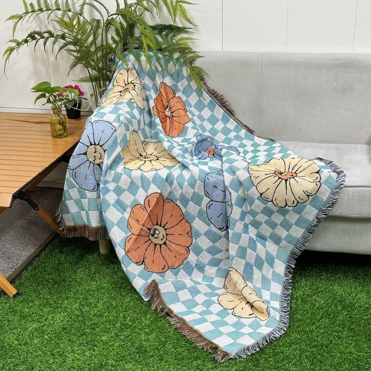 RETRO BLANKET SOFA BLANKET COVER BLANKET_CWMM0405