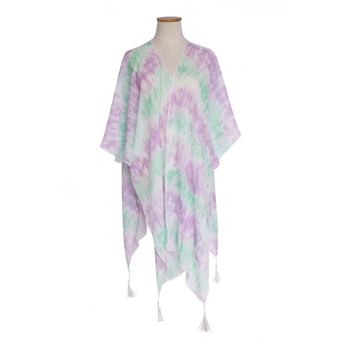 STRIPE PRINT KIMONO FOR WOMENS_CWASC0777
