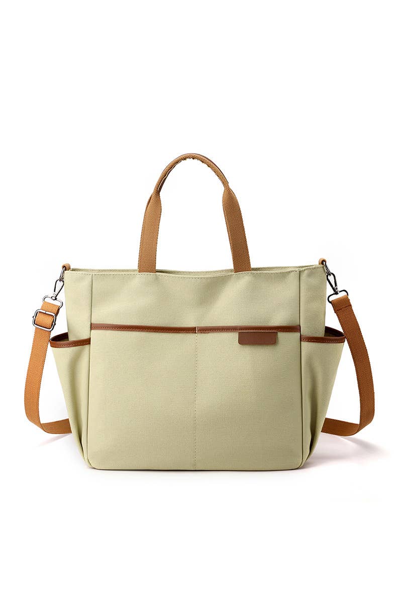 STORAGE POCKET LARGE CANVAS MESSENGER BAG_CUAB0099