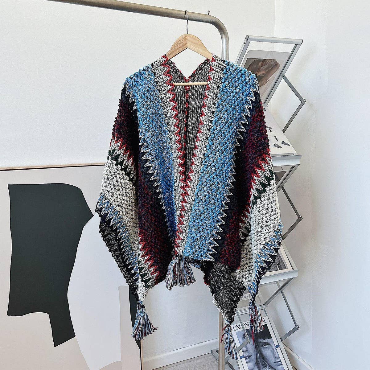 CWASC03124_BOHO TASSEL SHAWL CAPE FOR WOMEN TRAVEL