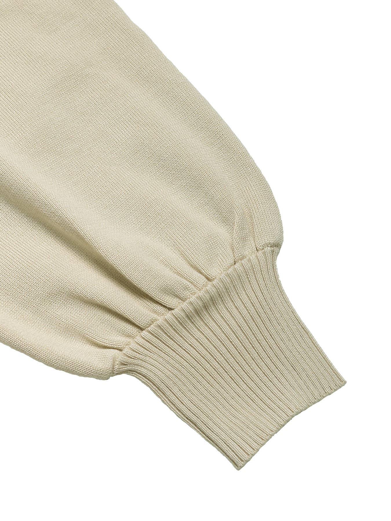 V-neck tie solid color elegant knitted dress