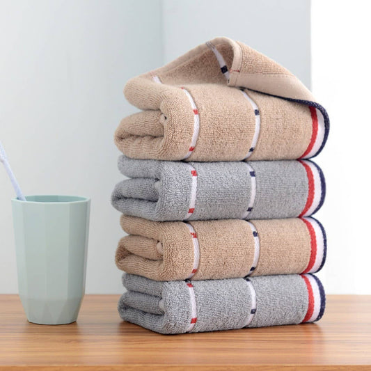 HOUSEHOLD STRIPED COTTON ABSORBENT TOWEL SOFT GIFT