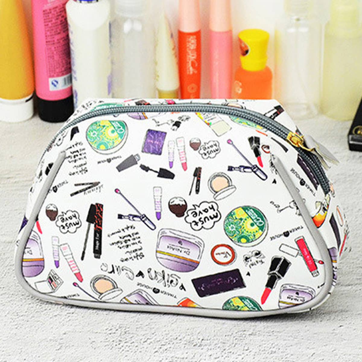CONVENIENT FASHION PRINTING MAKEUP STORAGE BAG_CWAB1095