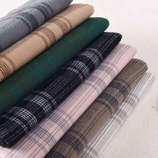 WOMEN SIMPLE CASUAL WARM PLAID SCARF