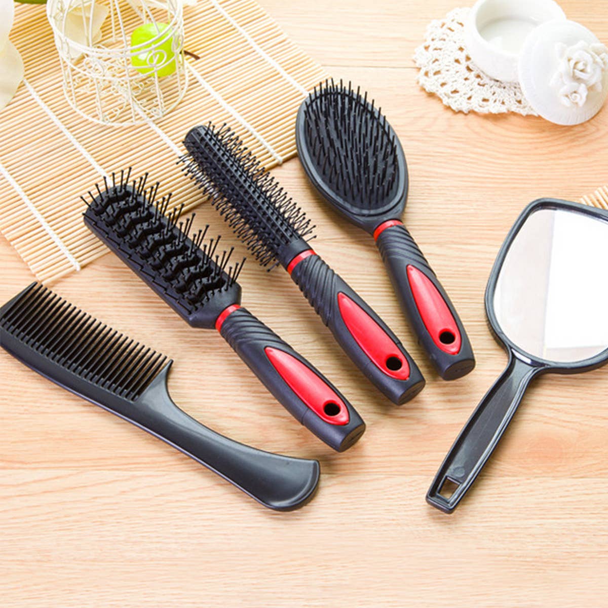 BARBER MIRROR COMB 5-PIECE SET_CWMM0902