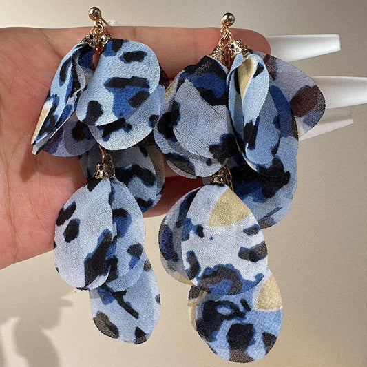 Handmade Leopard Tassel Earrings ? Bold Long Drops