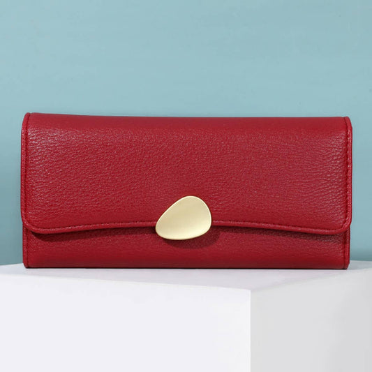 CLASSIC LITCHI PATTERN HASP WALLET_CWAB1651