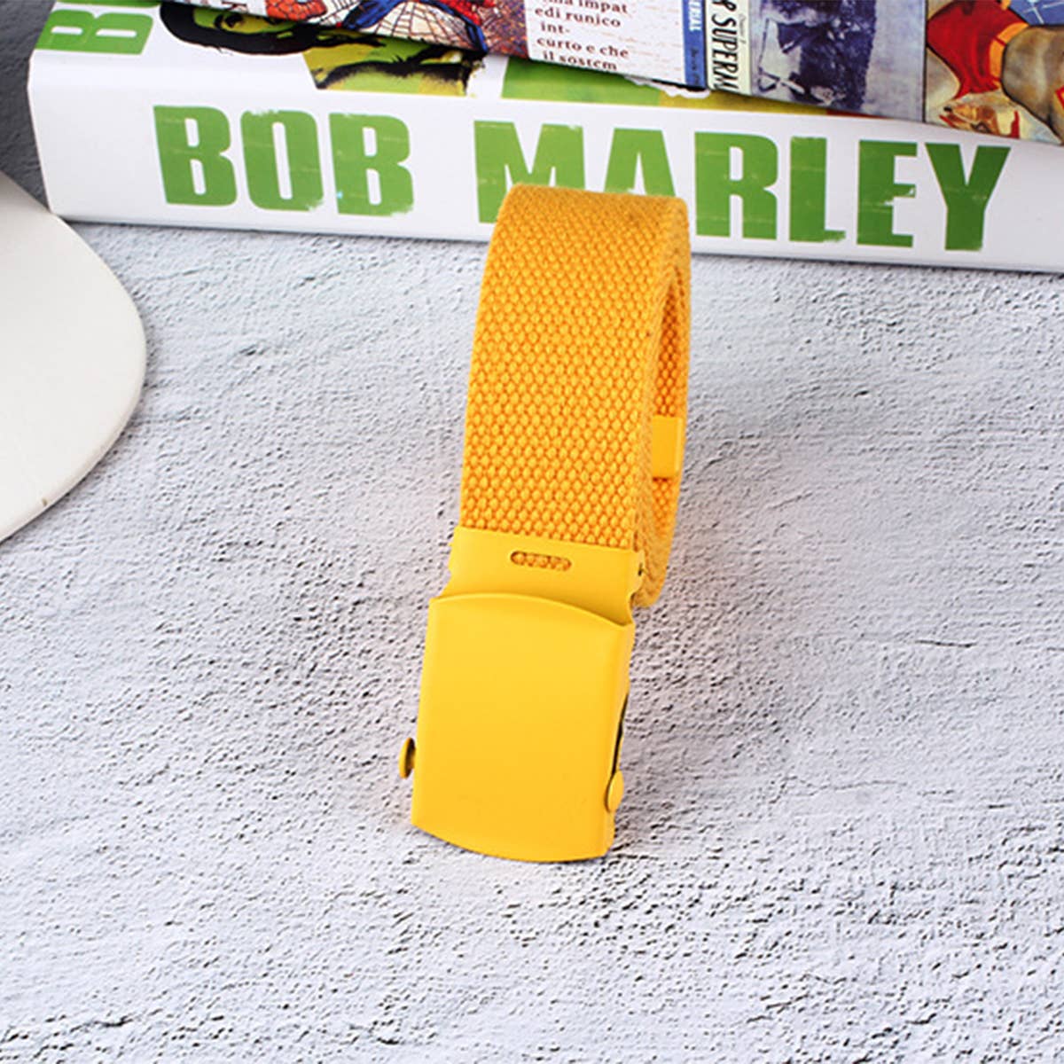 Cwabe0952_New Solid Color Versatile Spray Paint Buckle Belt