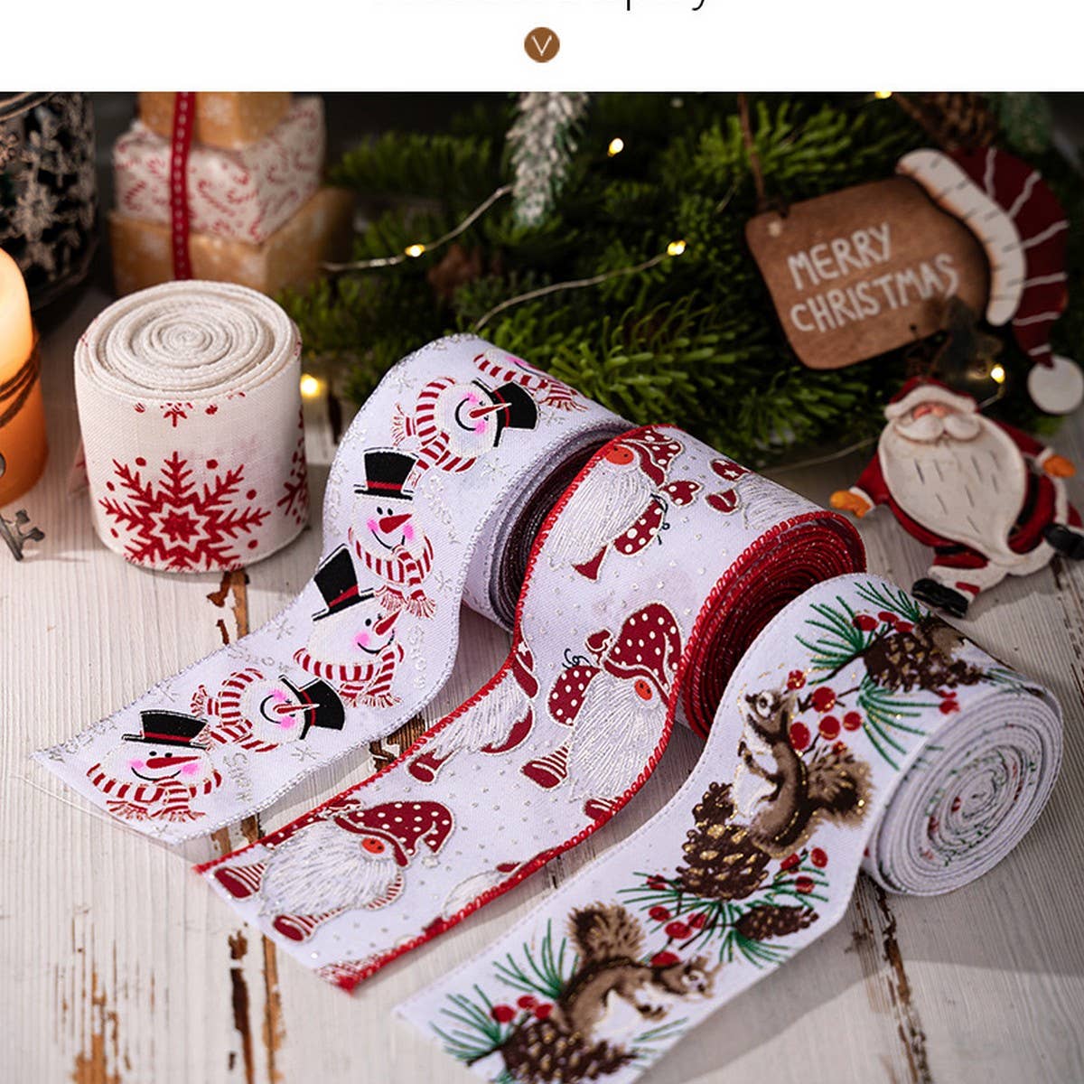 CWMM10196_COLORFUL CHRISTMAS RIBBON FOR TREE AND GIFTS