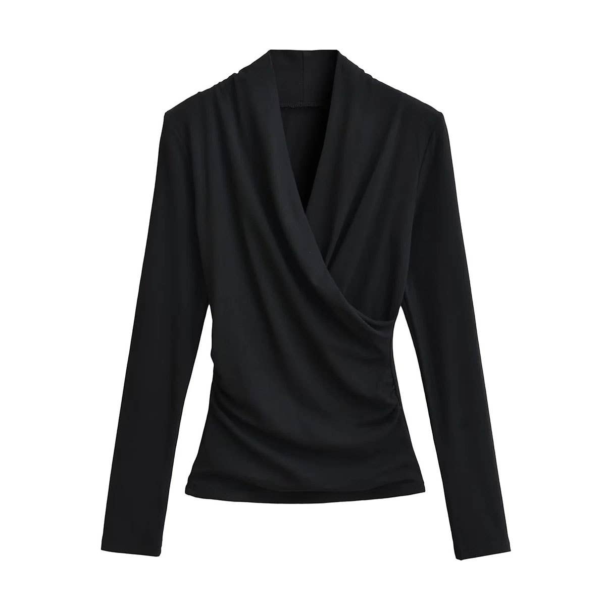 ETHOS CROSS WRAP BASE DESIGN SLIMMING T-SHIRT