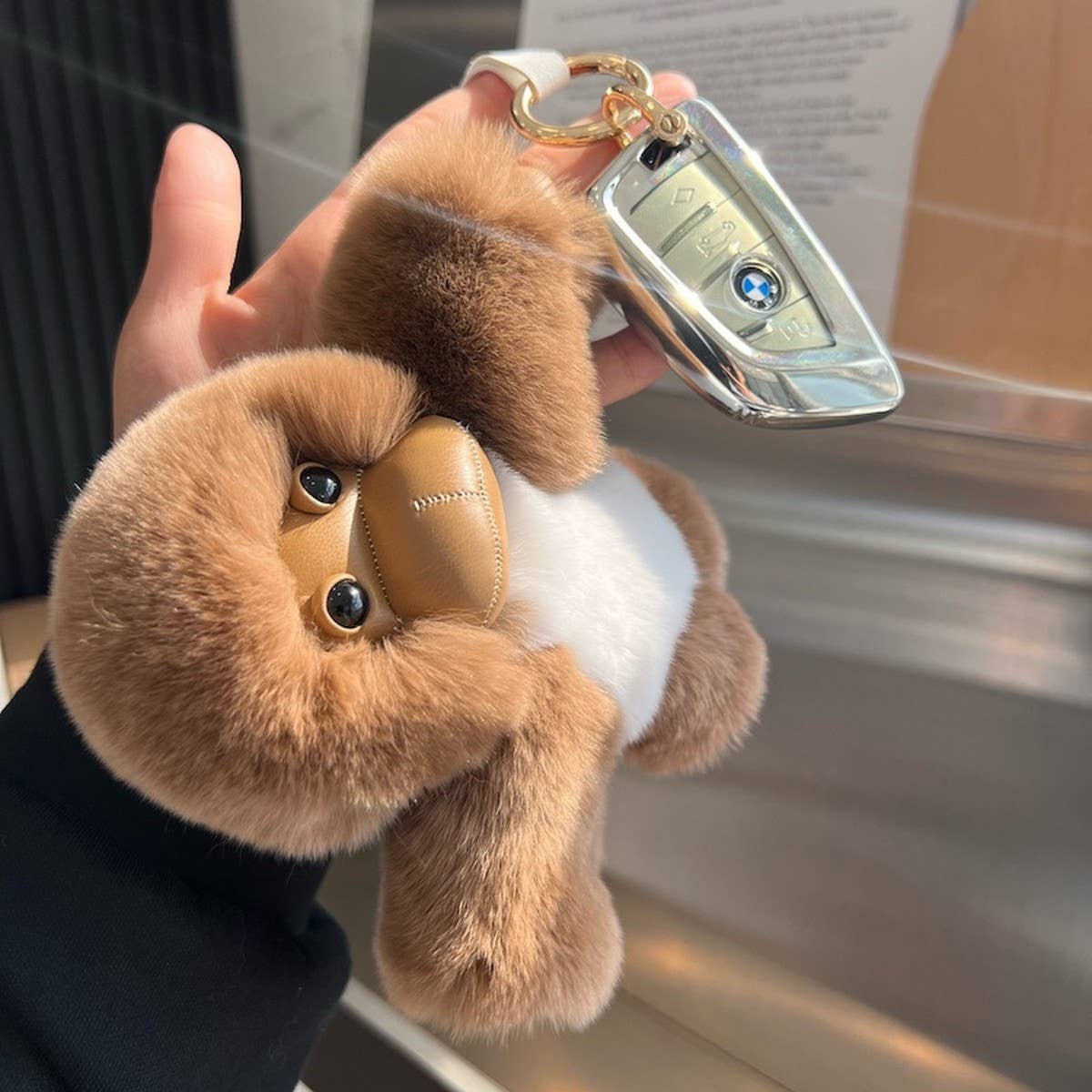 NEW CUTE PRUSSIAN MONKEY CAR KEYCHAIN PENDANT