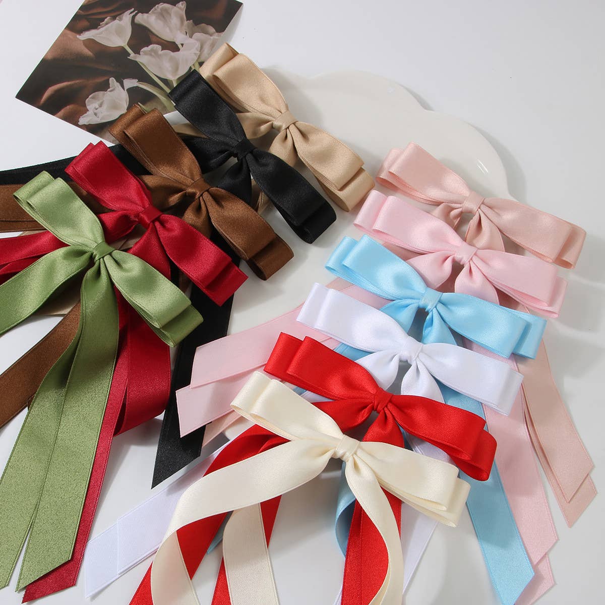 DOUBLE-LAYERED BOW HAIR CLIP_CWAHA1047