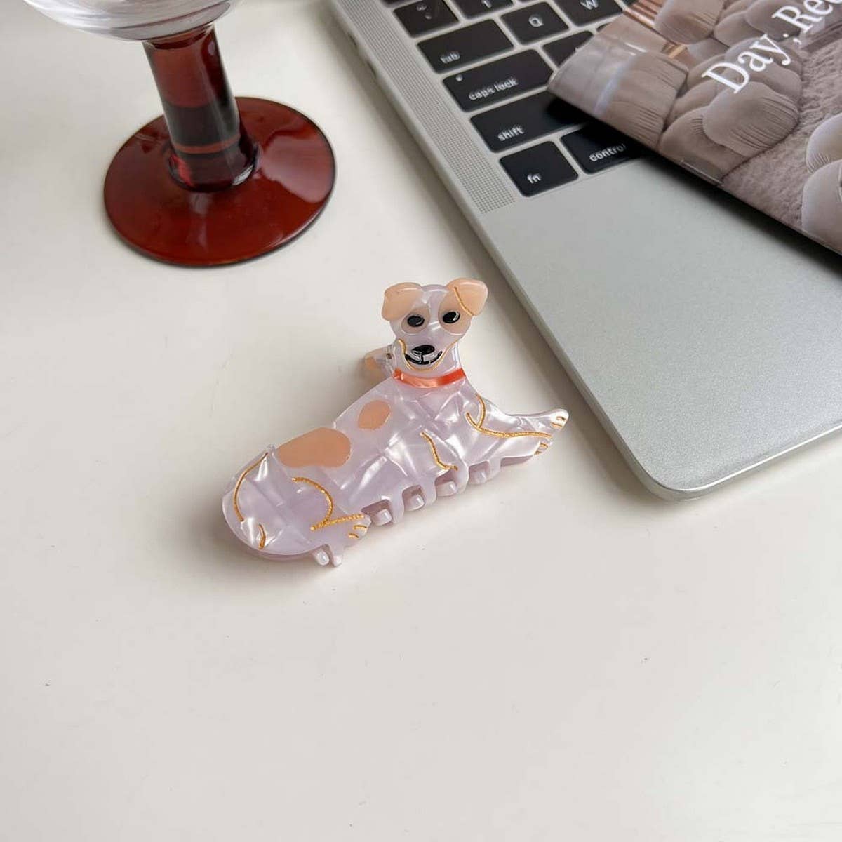 Cartoon Dog Acetate Hair Claw Clip for Girls_CWAHA5780