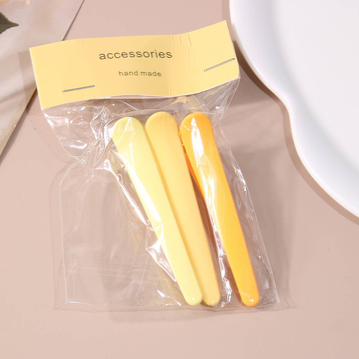 3PCS No-Crease Hair Clips Set Matte Duckbill Pins_CWAHA1045