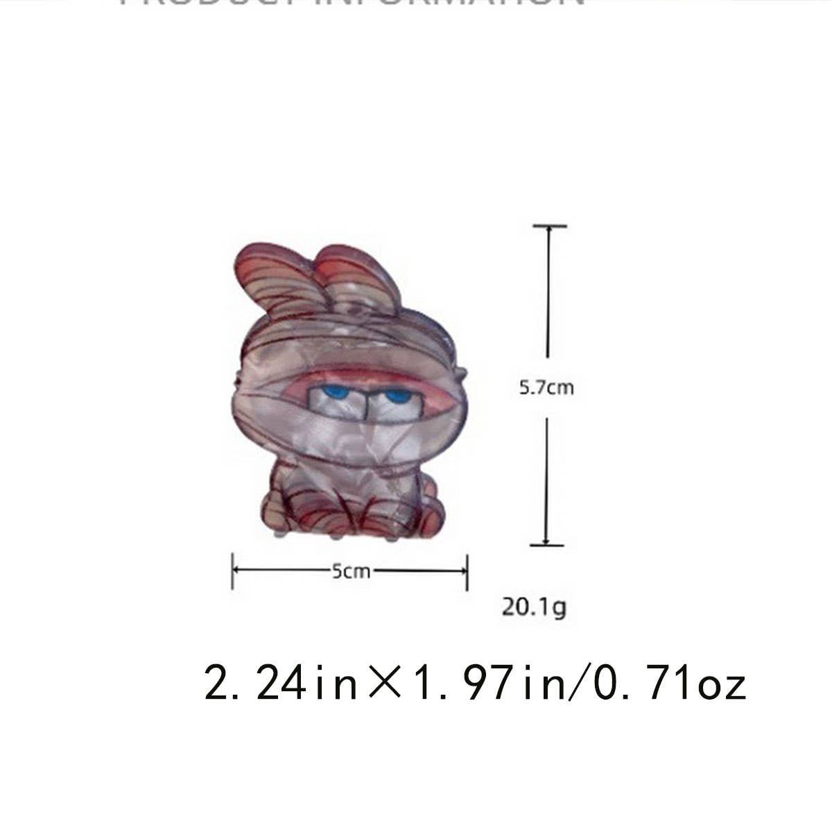 CWAHA07712_HALLOWEEN PUMPKIN BAT CLAW HAIR CLIP