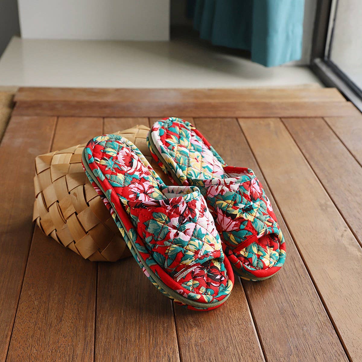 Washable Fabric Slippers for Women, Indoor Use