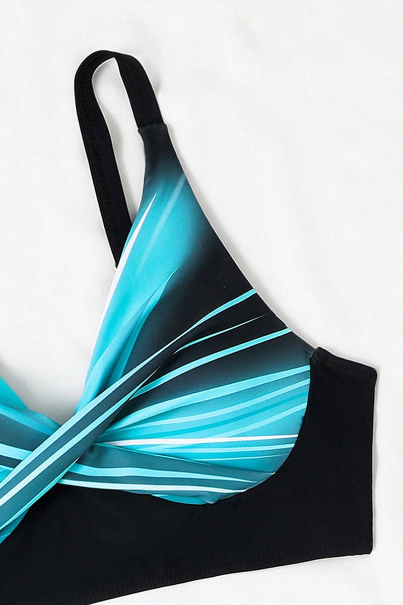 CWMW0827_CROSS STRAP SEXY TWO-PIECE BIKINI SWIMSUIT