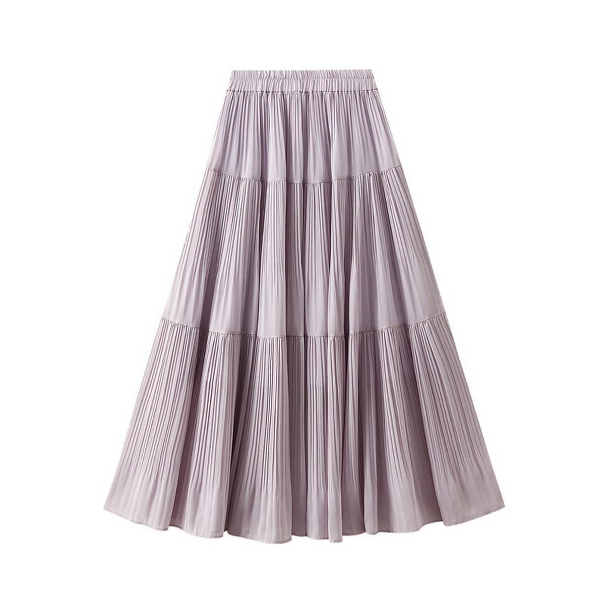 Fresh Chiffon A-Line Skirt with Youthful Vibes