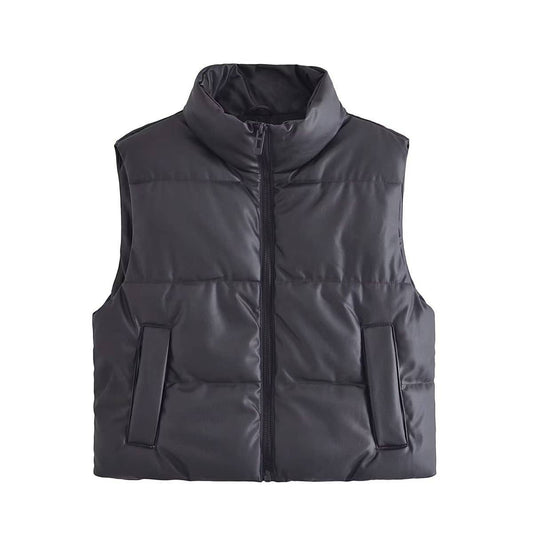 FASHION CASUAL LEATHER PADDED WAISTCOAT