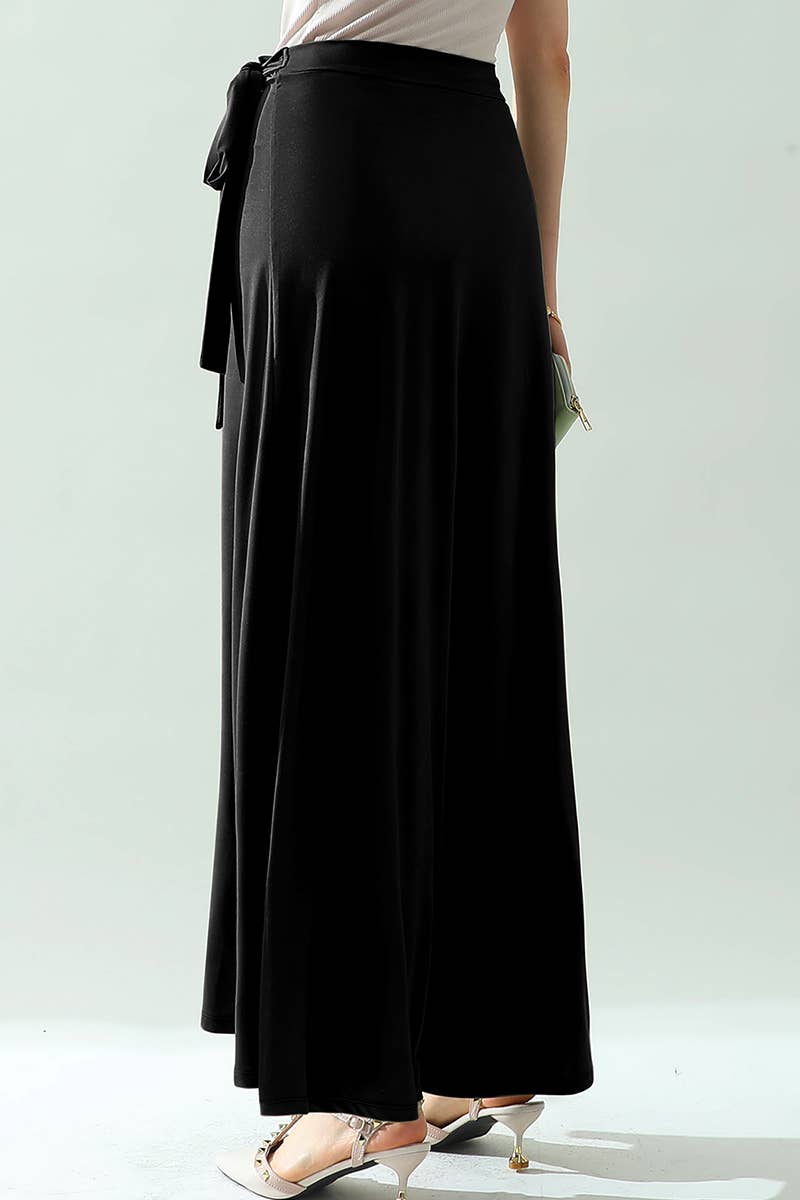 CWBLS117-P_High Waisted Maxi Wrap Skirts with Slit
