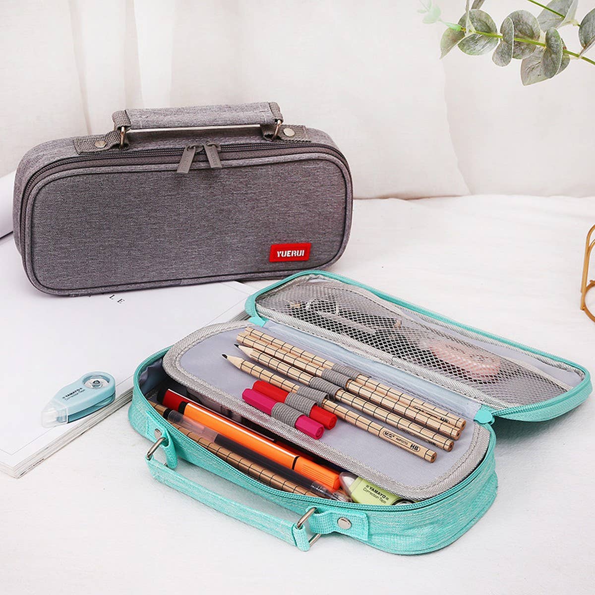 PORTABLE DOUBLE LAYER CREATIVE PENCIL POUCH_CWAB2806