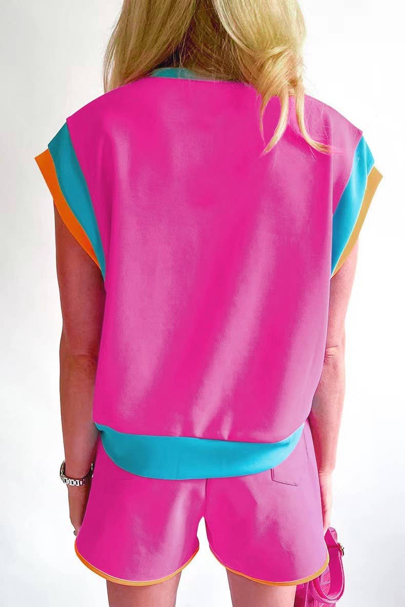 LOOSE PULLOVER ROUND NECK CASUAL SUIT