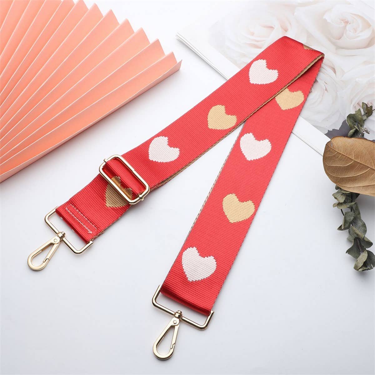 WOMEN SIMPLE HEART-SHAPED ADJUSTABLE BAG STRAP