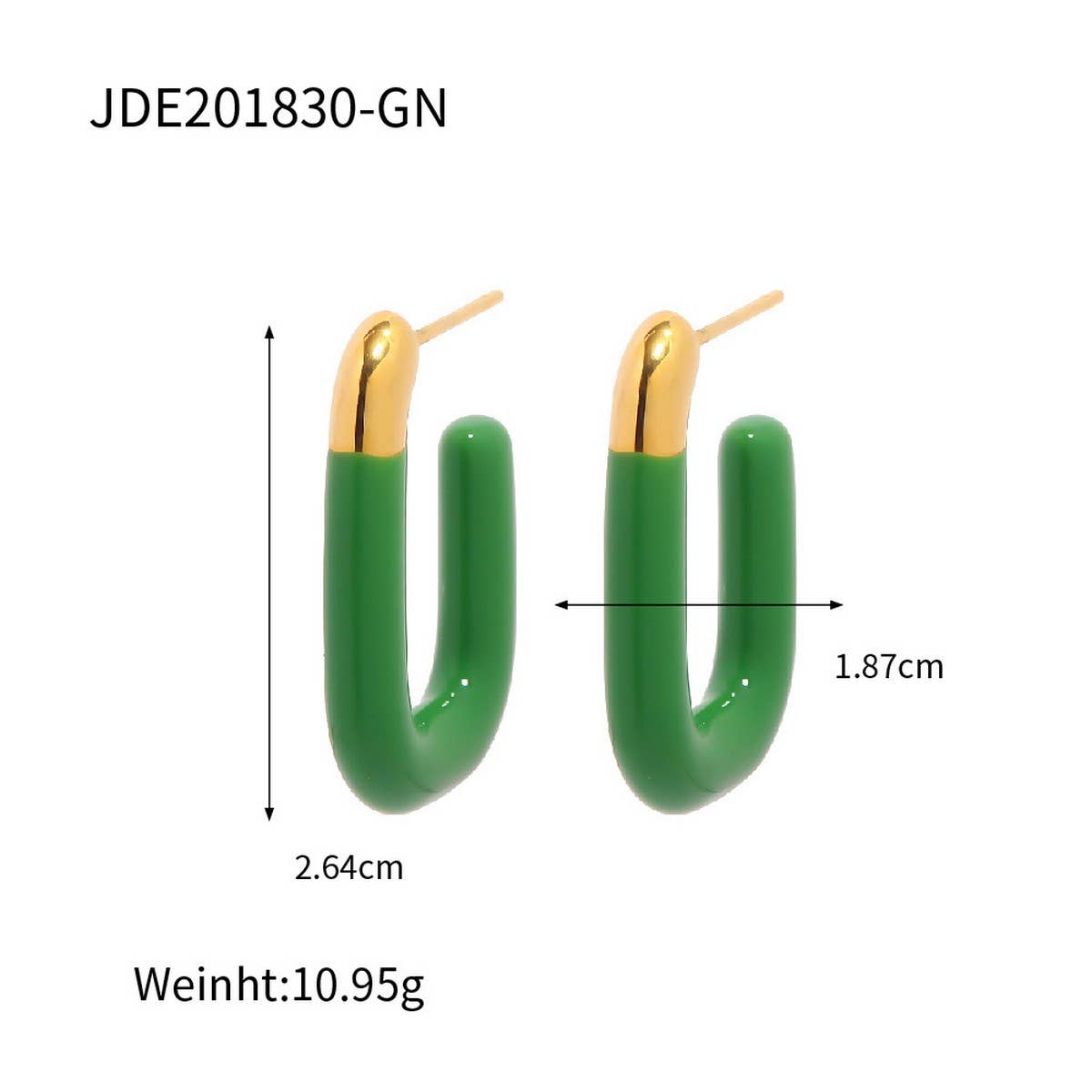 MACARON COLOR U-SHAPED VERSATILE EARRINGS