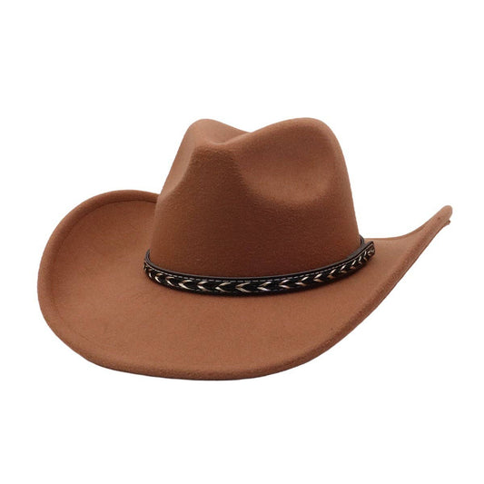 Unisex  Cowboy Fedora Hat Ethnic Style_CWAH04409
