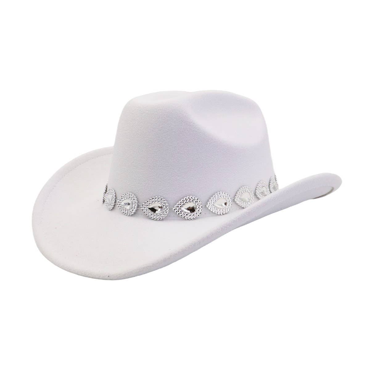 Unisex Western Cowboy Fedora Hat Ethnic Style_CWAH04468