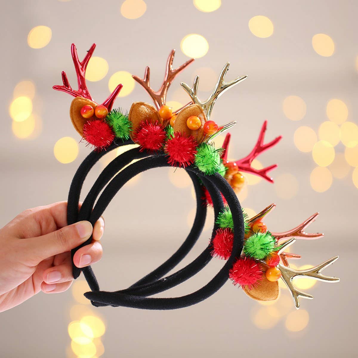 CHRISTMAS DEER ANTLERS CHILDREN'S HEADBAND