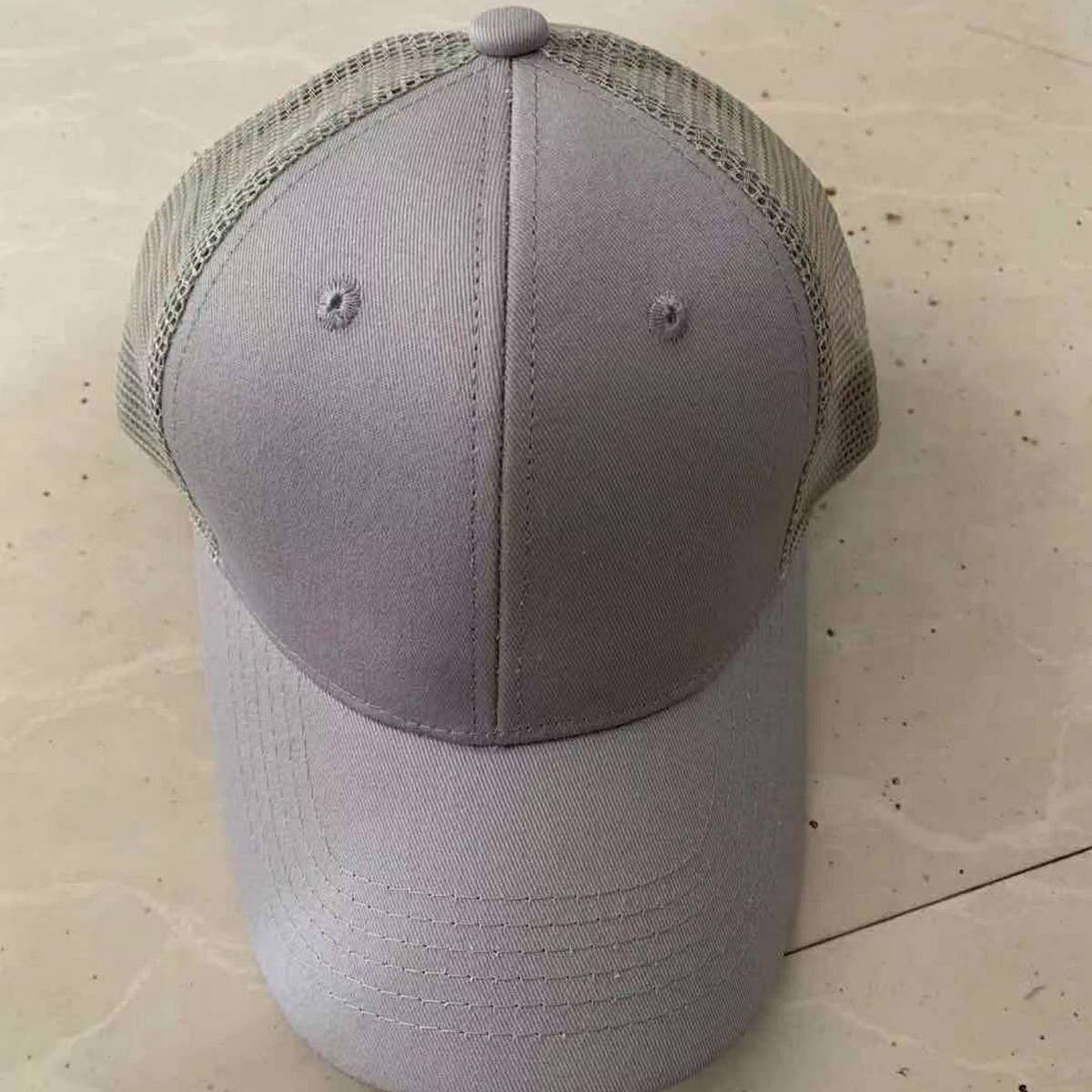 CLASSIC COTTON SOLID BREATHABLE MESH TRUCKER HAT_CWAH1371