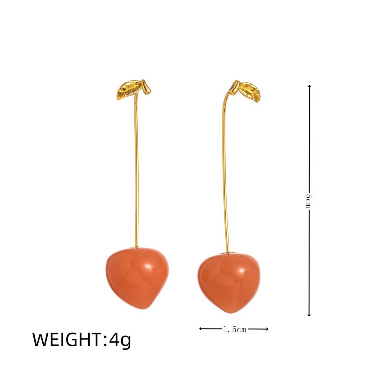 Fresh Fruit Veggie 18K Gold Plated Earrings