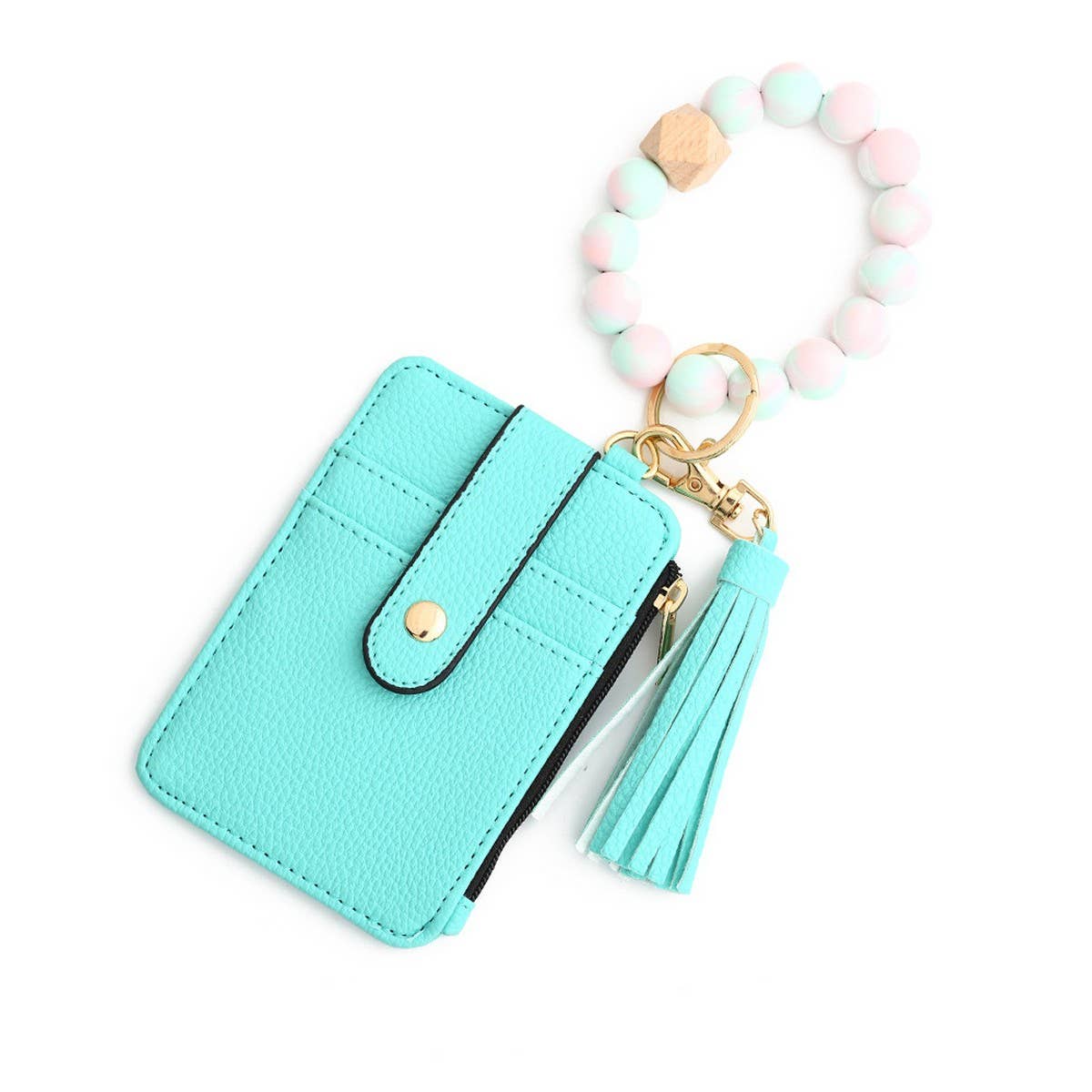 Silicone Wristlet Keychain Card Holder Wallet