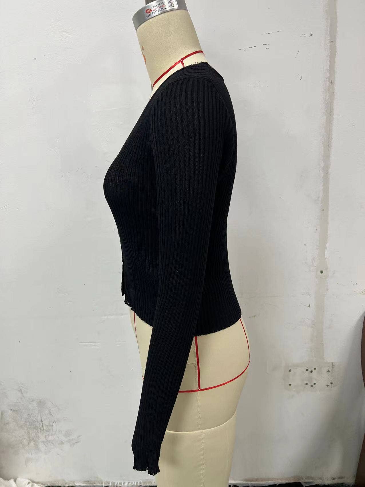 SINGLE-BREASTED CARDIGAN SOLID COLOR KNIT COAT