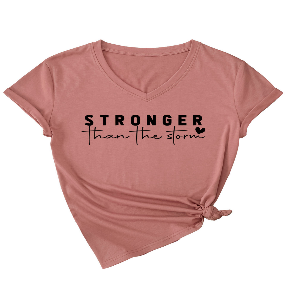 Basic V-Neck Tee for Women, Soft and Stylish_CWTTS1470