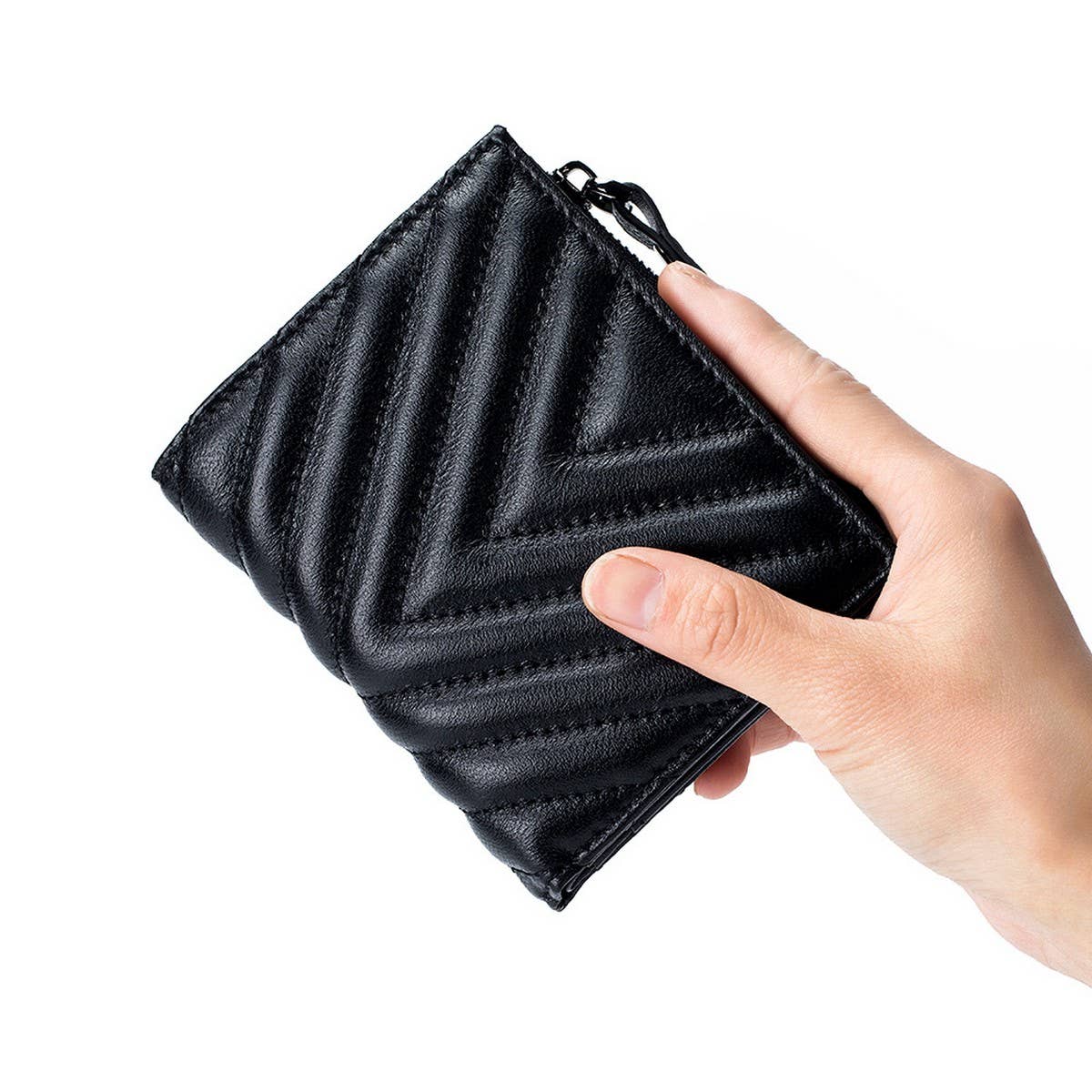 FASHION LEATHER EMBROIDERED SHORT FOLDING WALLET_CWAB3784