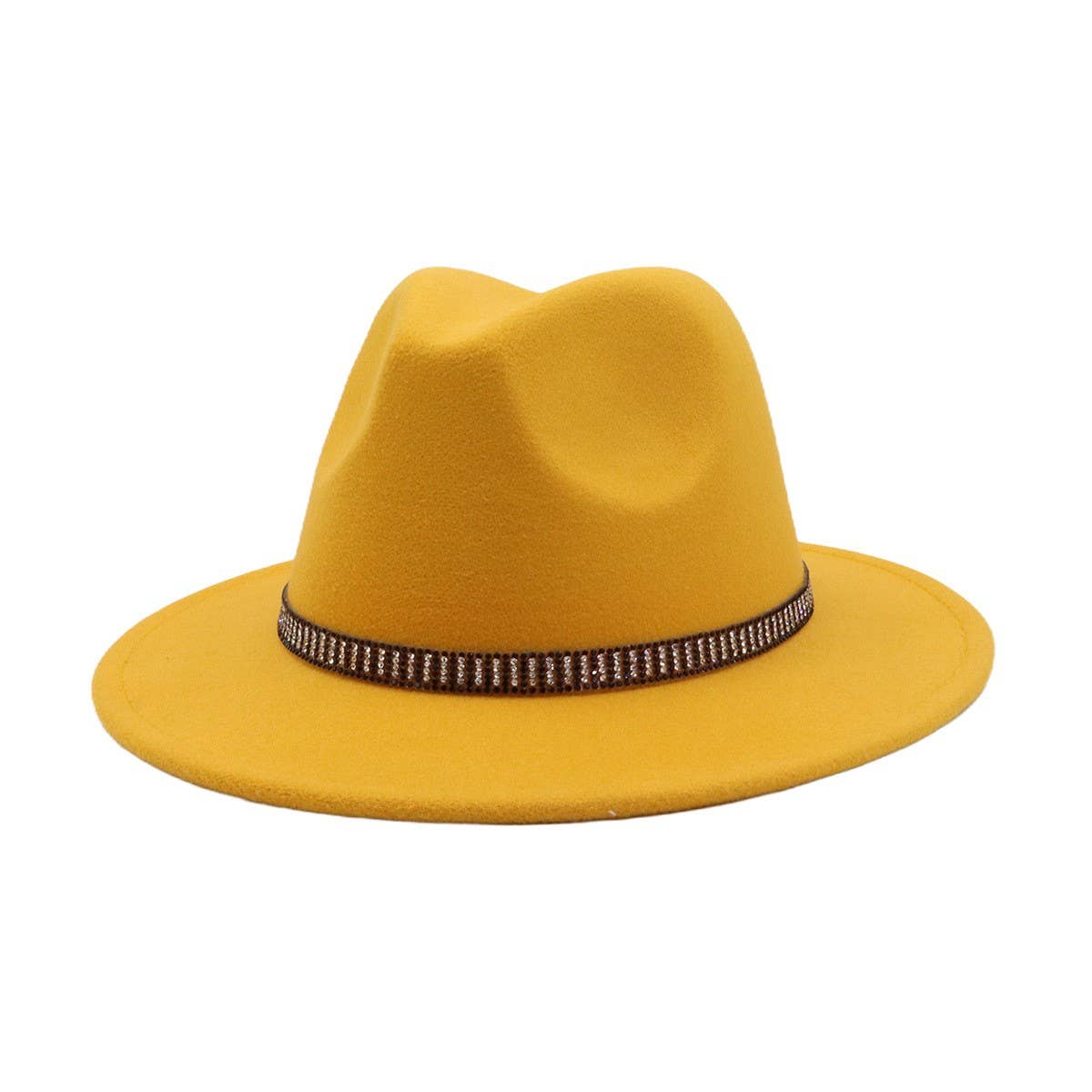 Unisex Vintage Wool FedoraHat British Ethnic Style_CWAH04390