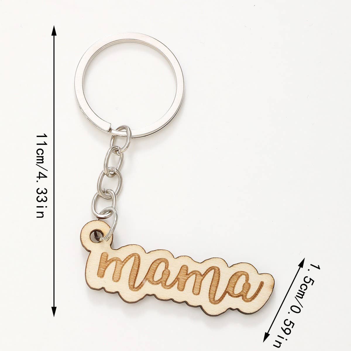 CREATIVE SMALL PENDANT PUZZLE WOODEN KEYCHAIN
