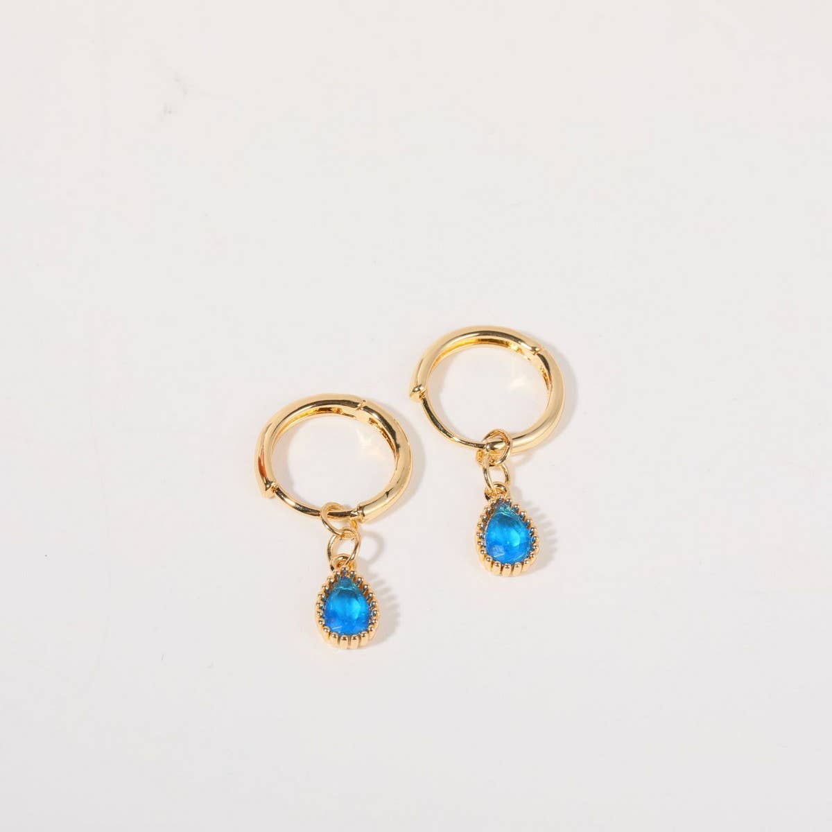 Elegant Zodiac Birthstone Teardrop Earrings Women